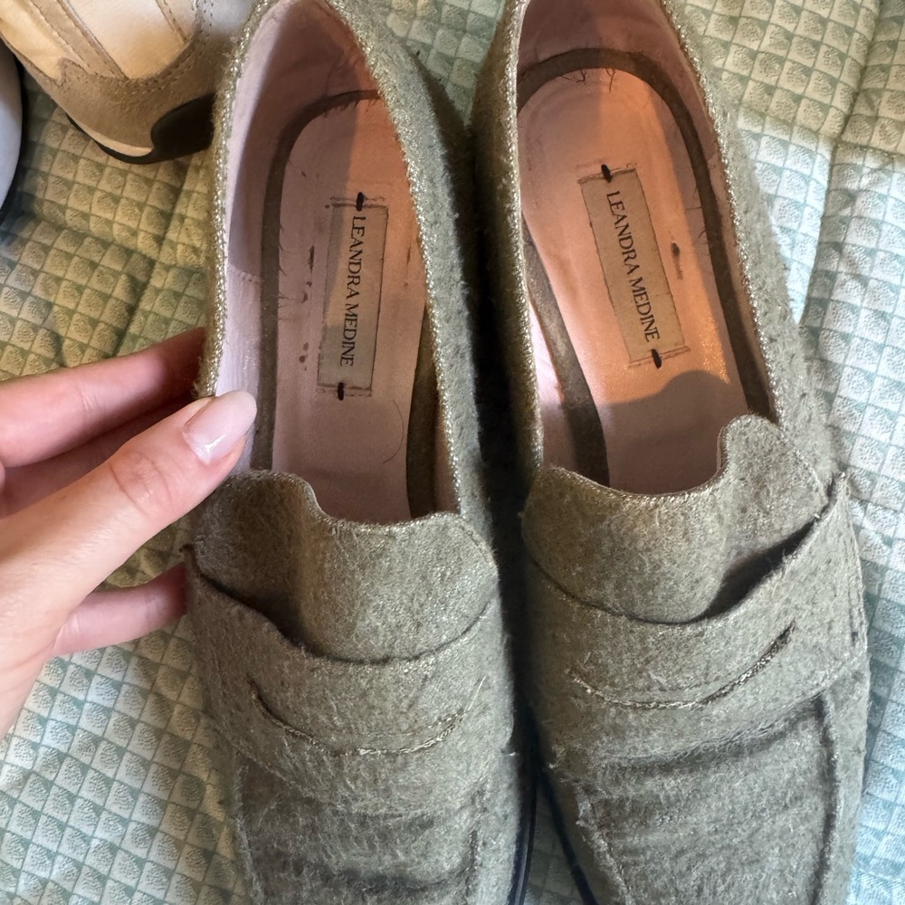 Olive Green Loafers